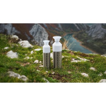 Borraccia in acciaio inox 580ml - DOPPER SILVER INSULATED - Gadget.it - 