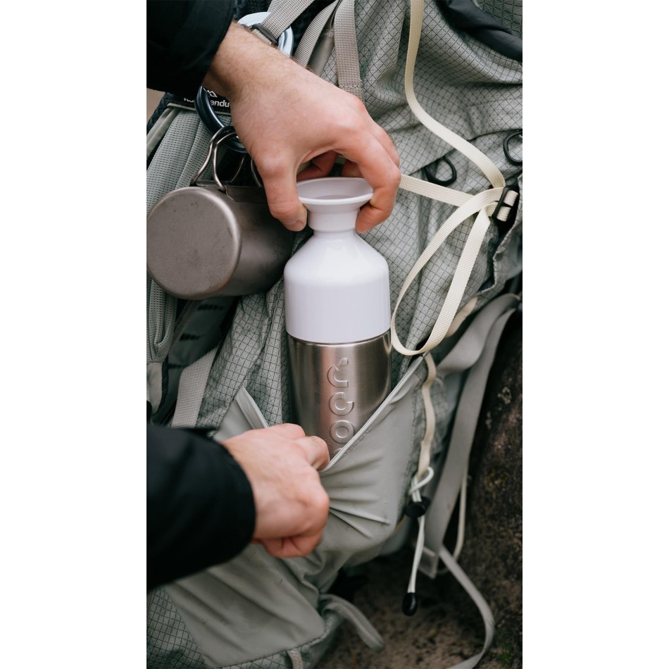 Borraccia in acciaio inox 580ml - DOPPER SILVER INSULATED - Gadget.it - 