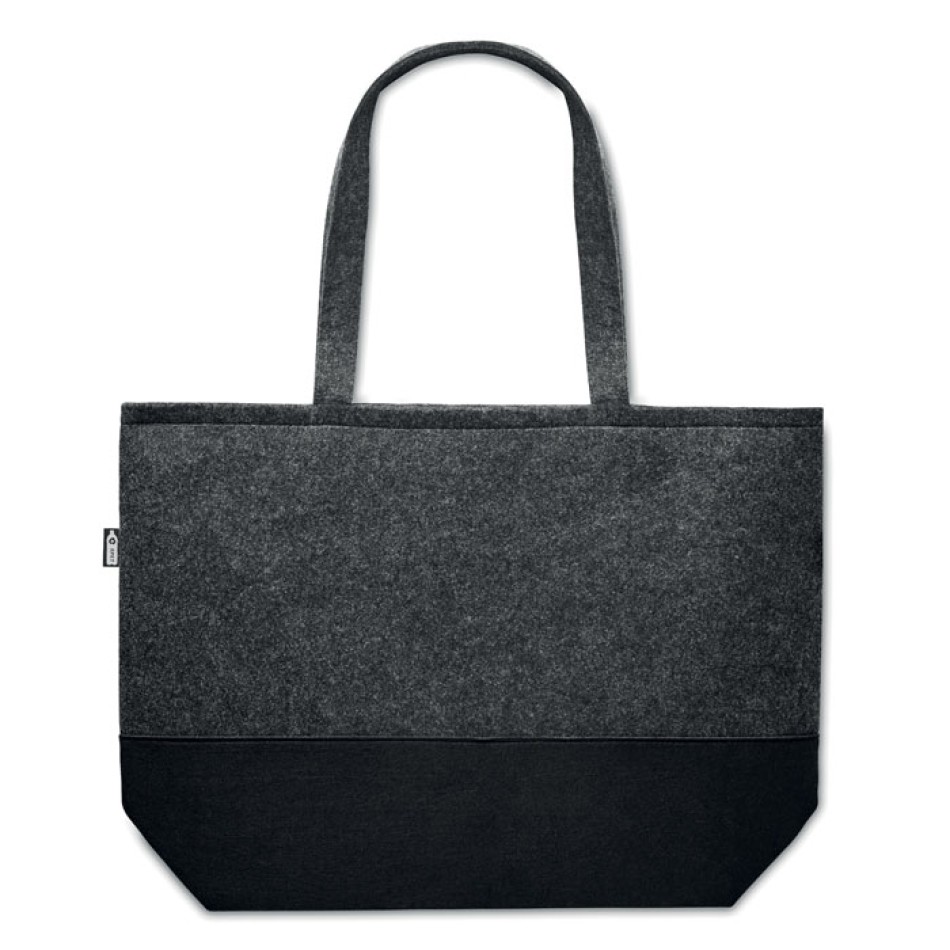 Shopper in feltro RPET 55X15X39 cm - DUO INDICO - Gadget.it - 