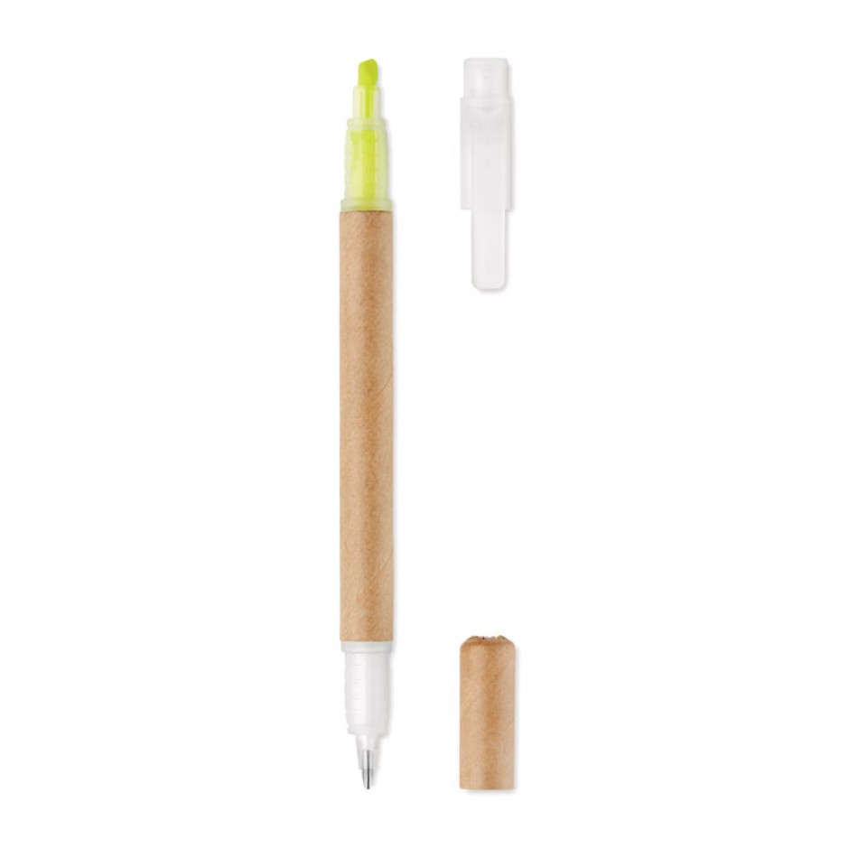 2 in 1 penna ed evidenziatore - DUO PAPER  - Gadget.it - 