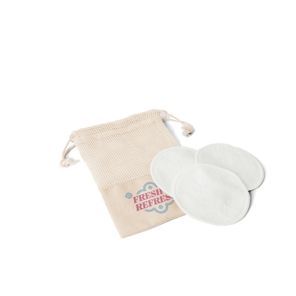 Dischetti detergenti lavabili con bustina in cotone naturale - Gadget.it - 