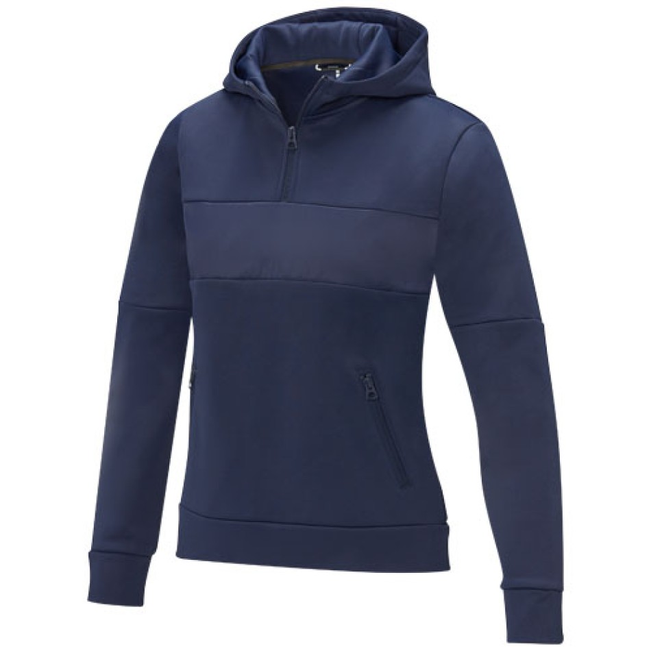 Felpa anorak con cappuccio da donna a mezza zip Sayan - Gadget.it - 