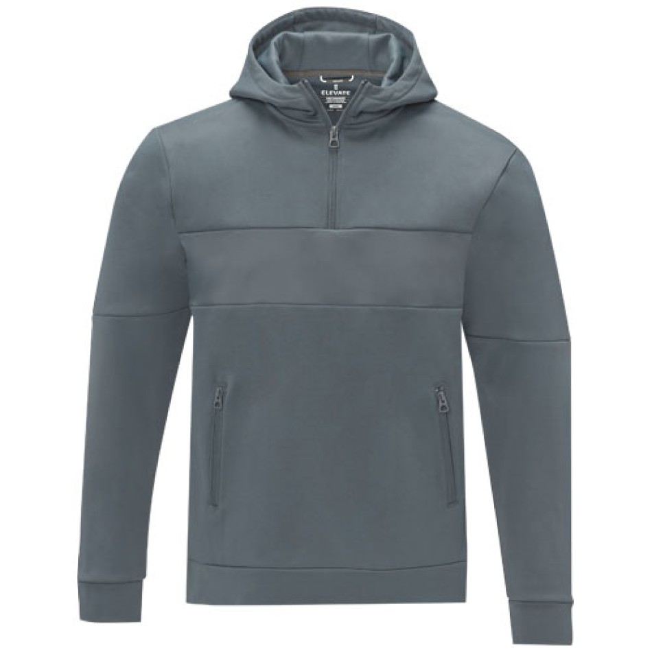 Felpa anorak con cappuccio da uomo a mezza zip Sayan - Gadget.it - 