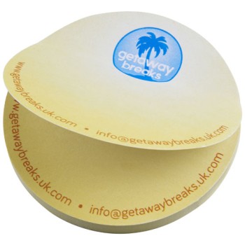 Foglietti adesivi in carta riciclata a forma rotonda Sticky-Mate® - Gadget.it - 