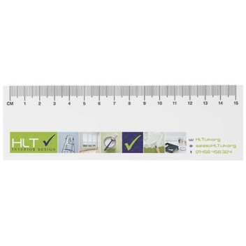 Foglietti adesivi in materiale riciclato con righello stampato da 15cm Sticky-Mate® - Gadget.it - 