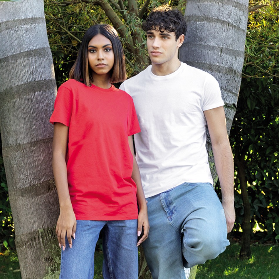 T-shirt bianca girocollo in cotone da 150gr - Freedom - Gadget.it - 