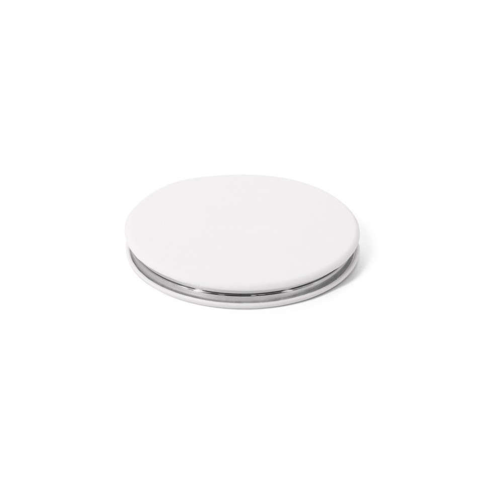 FREYA. Specchio rotondo bifacciale con esterno in PU opaco - Gadget.it - 