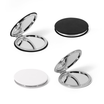 FREYA. Specchio rotondo bifacciale con esterno in PU opaco - Gadget.it - 