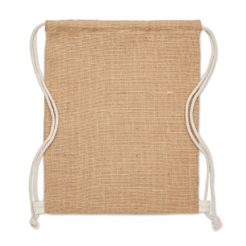 Sacca con coulisse in juta - FUKURO - Gadget.it - 