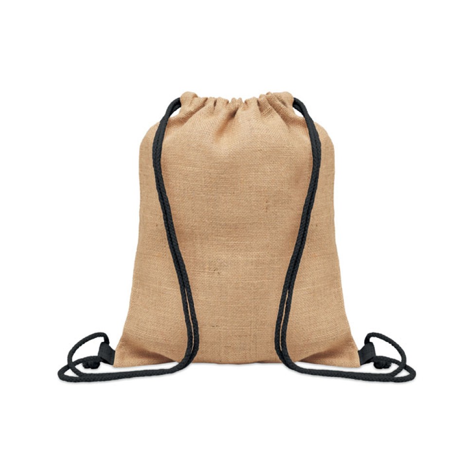 Sacca con coulisse in juta - FUKURO - Gadget.it - 