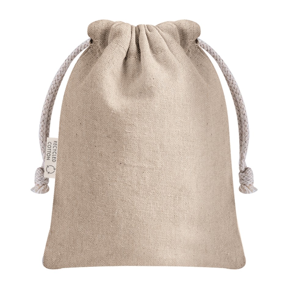 Sacca in cotone riciclato 15x20 cm - GAIA - Gadget.it - Sacca in cotone riciclato 15x20 cm - GAIA