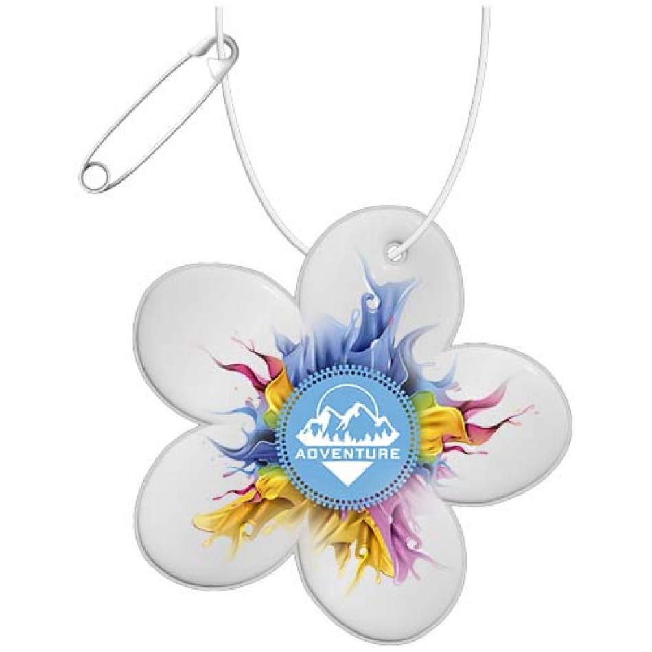 Gancio a forma di fiore leggero e catarifrangente in PVC RFX™ H-13 - Gadget.it - 