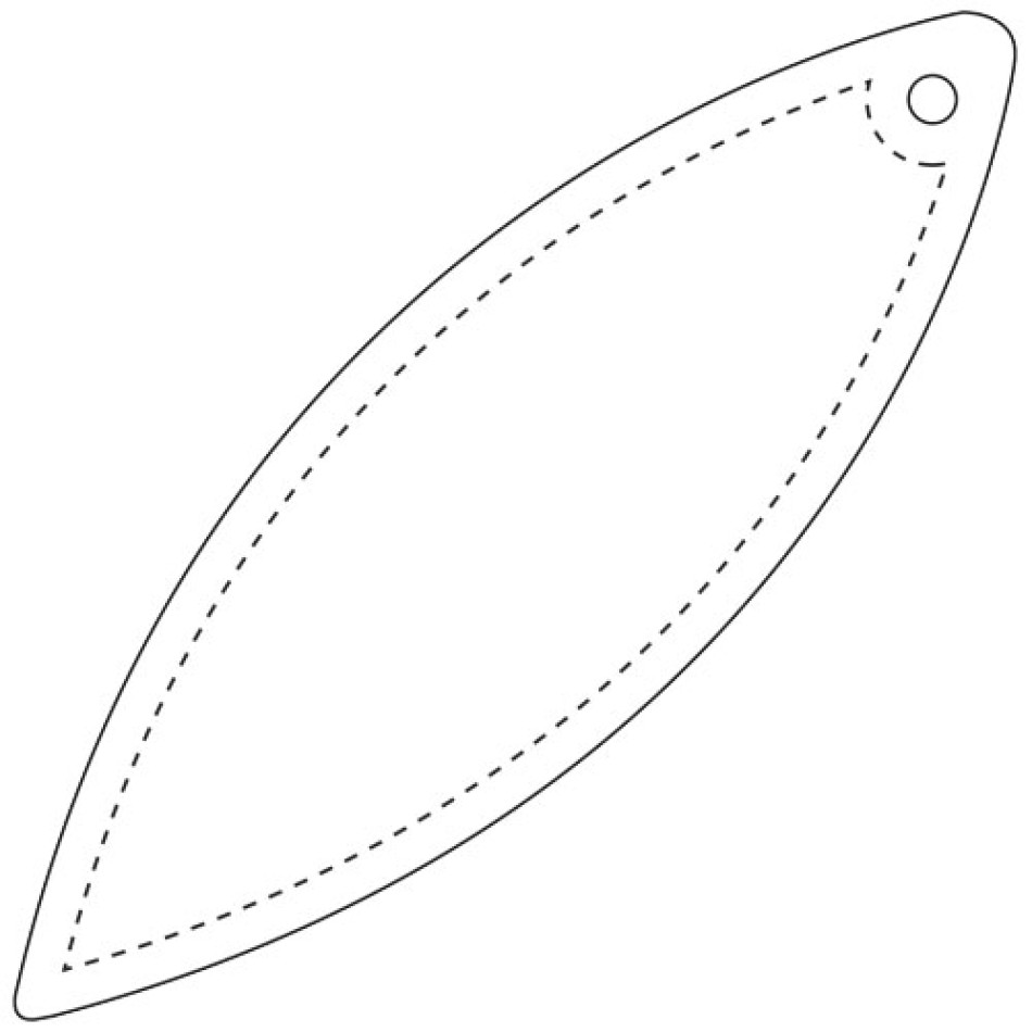 Gancio catarifrangente a ellisse in TPU con catenella RFX™ - Gadget.it - 