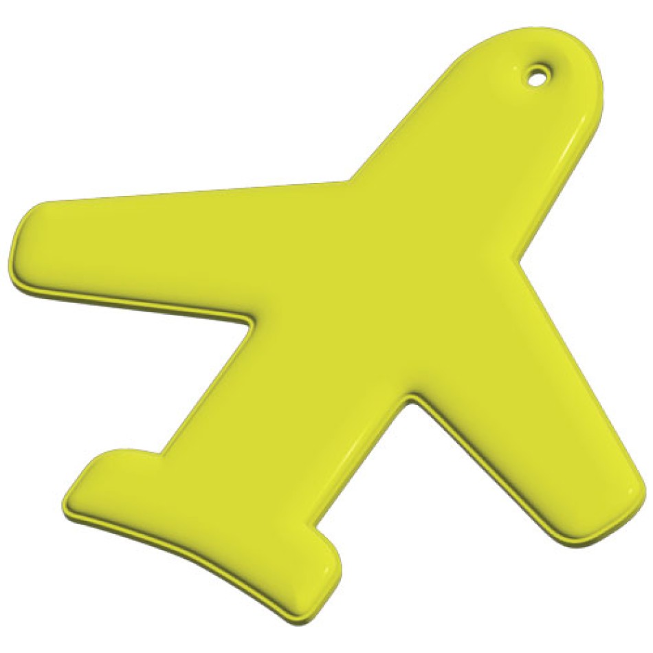 Gancio catarifrangente a forma di aeroplano in TPU con catenella RFX™ - Gadget.it - 