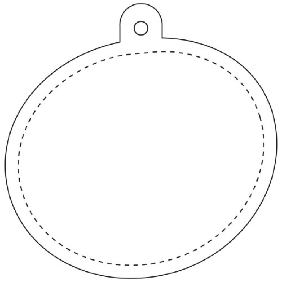 Gancio catarifrangente ovale in PVC con catenella RFX™ - Gadget.it - 