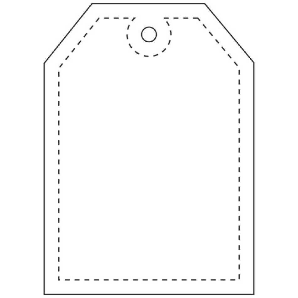 Gancio catarifrangente per etichetta in PVC con catenella RFX™  - Gadget.it - 