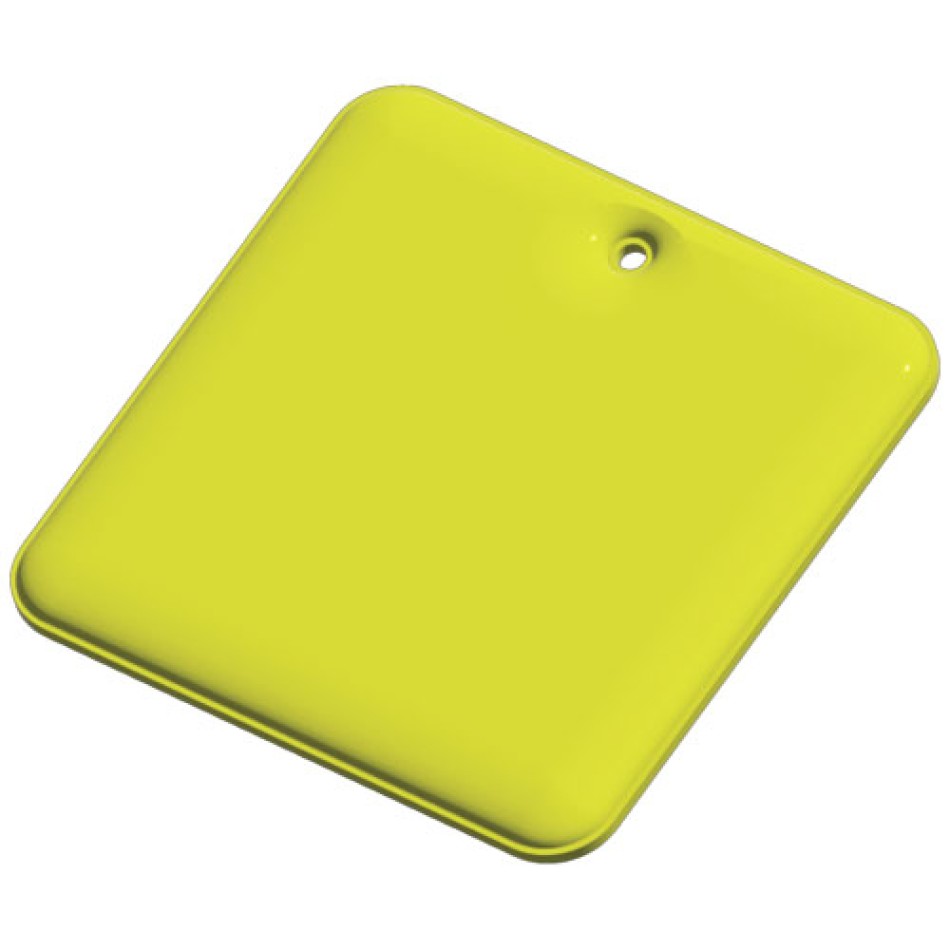 Gancio in PVC catarifrangente quadrato con catenella RFX™  - Gadget.it - 