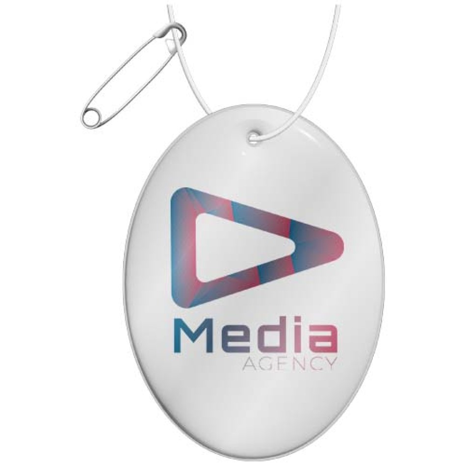 Gancio ovale leggero e catarifrangente in PVC RFX™ H-16 - Gadget.it - 