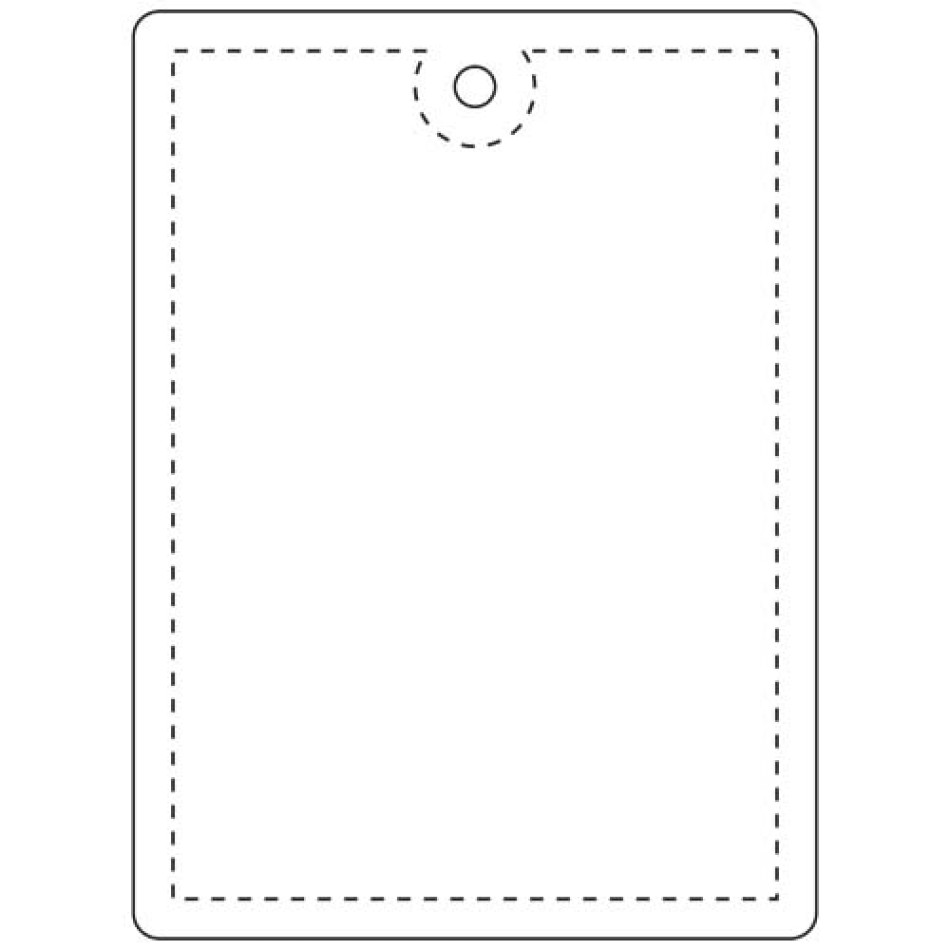 Gancio rettangolare leggero e catarifrangente in PVC di grandi dimensioni RFX™ H-12 - Gadget.it - 