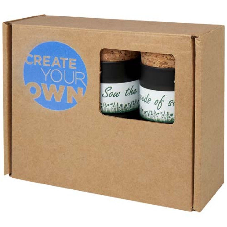 Giardino da scrivania con mix di fiori, set di tre vasi Hey Pots - Gadget.it - 