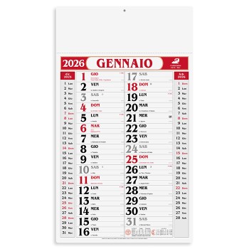 Calendario Olandese 31,5x53 - Gadget.it - Calendario Olandese Mensile Personalizzato 31,5x53 cm