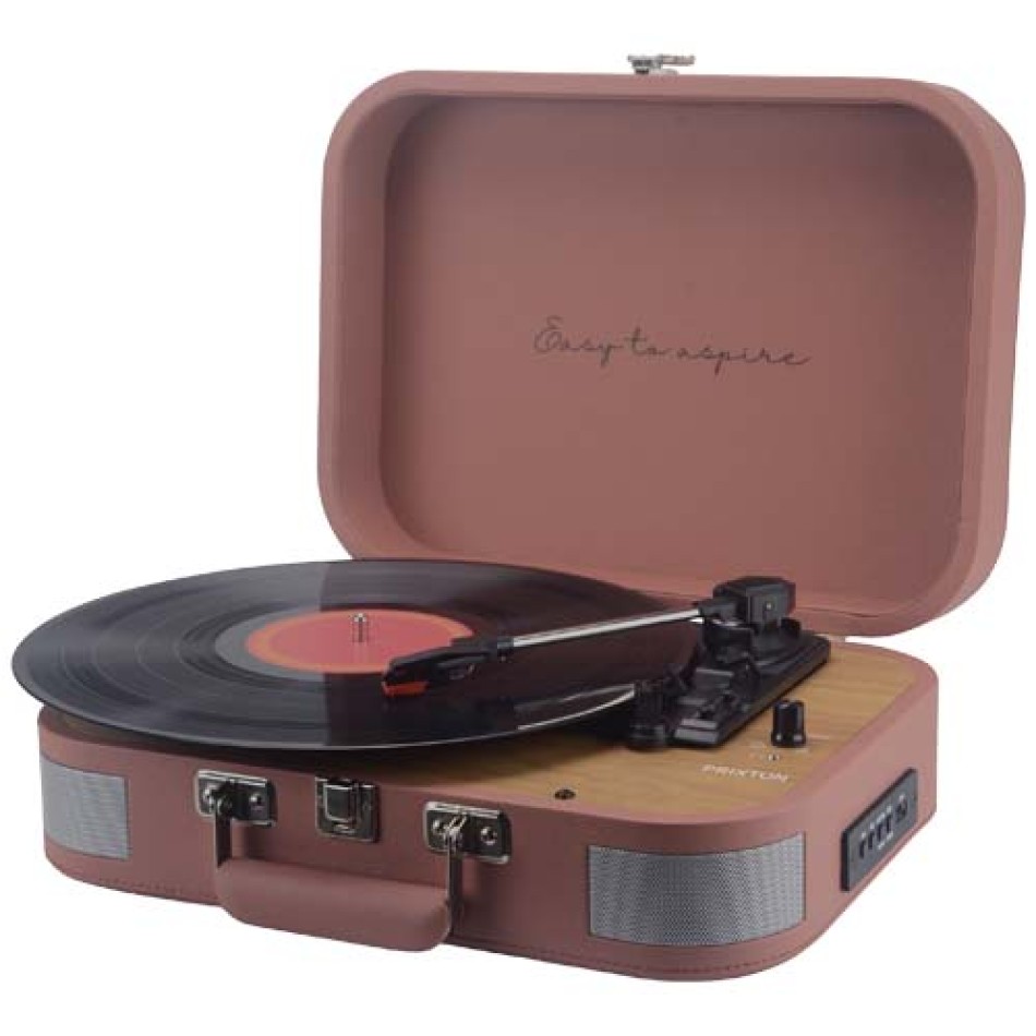 Giradischi vinile bluetooth usb radio FM con cuffie e speaker - Prixton - Gadget.it - 