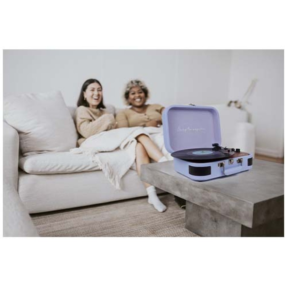 Giradischi vinile bluetooth usb radio FM con cuffie e speaker - Prixton - Gadget.it - 