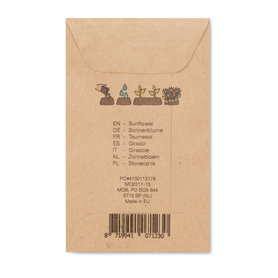 GIRASOL - Semi di girasole in busta kraft - Gadget.it - 