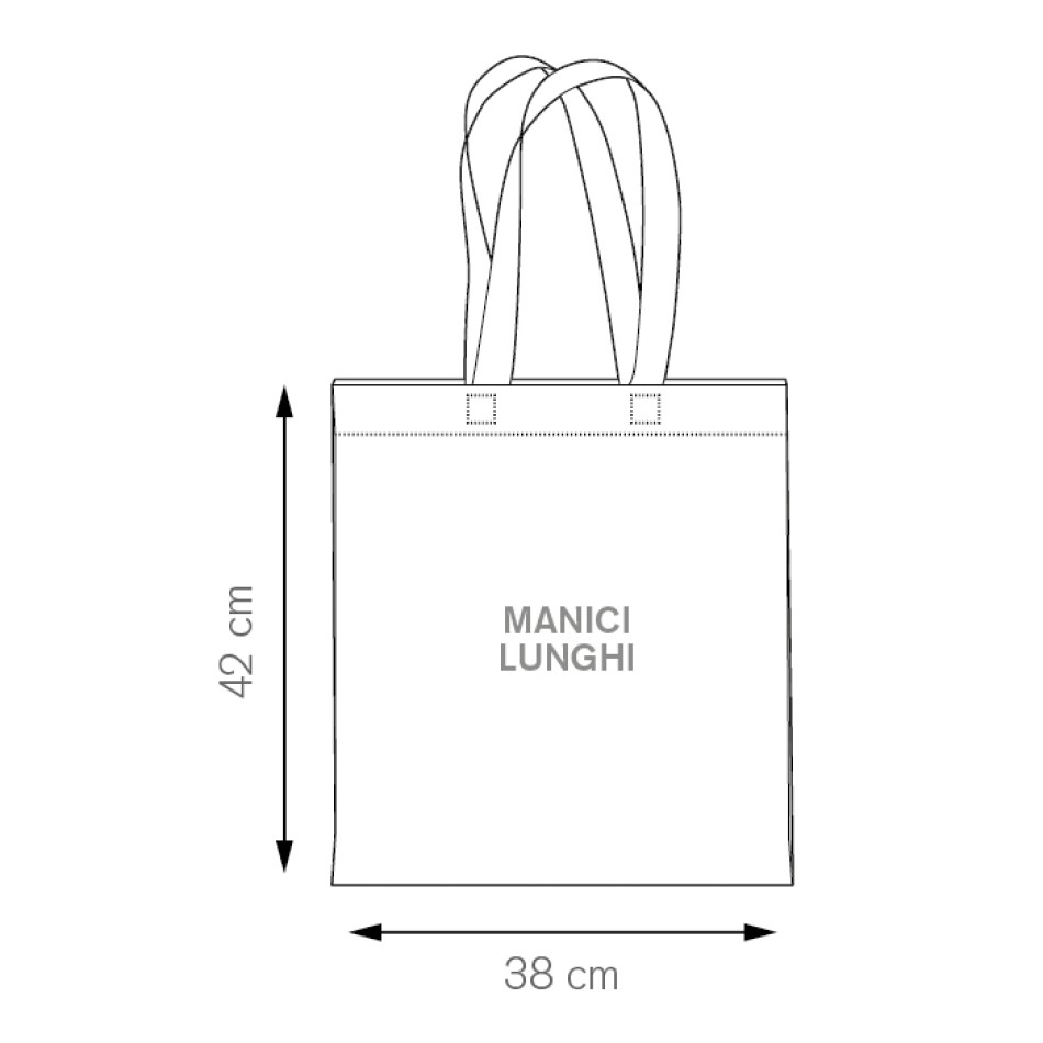 Borsa in cotone 38x42 cm - GIZA - Gadget.it - 
