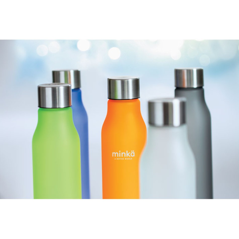 Bottiglia in RPET e Acciaio Inossidabile con Finitura Gommata - Gadget.it - 