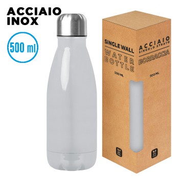 borraccia in acciaio inox 500ml - GLOSSY BOTTLE - Gadget.it - 