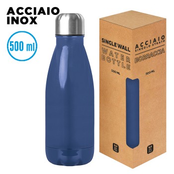 borraccia in acciaio inox 500ml - GLOSSY BOTTLE - Gadget.it - 