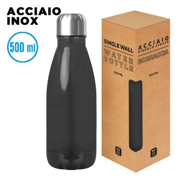 borraccia in acciaio inox 500ml - GLOSSY BOTTLE - Gadget.it - 