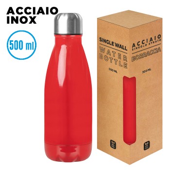 borraccia in acciaio inox 500ml - GLOSSY BOTTLE - Gadget.it - 