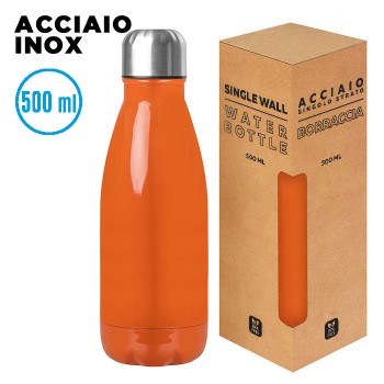 borraccia in acciaio inox 500ml - GLOSSY BOTTLE - Gadget.it - 