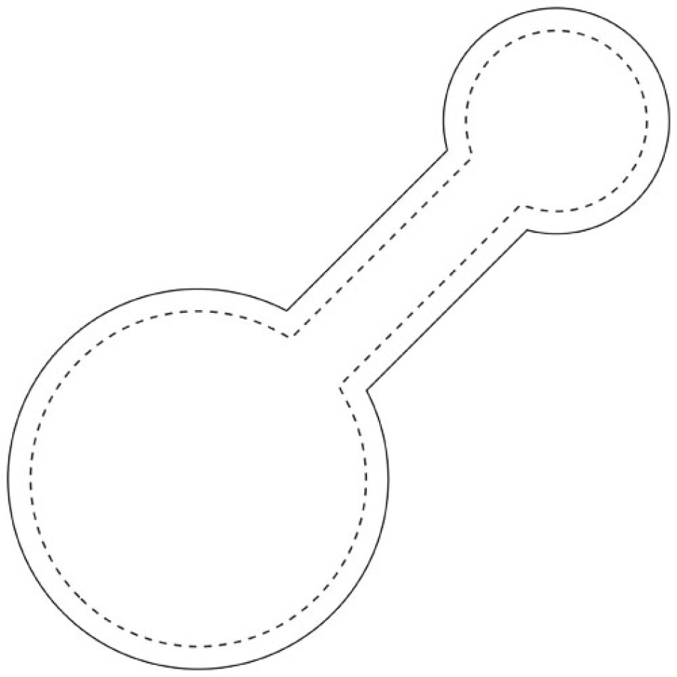 Grande calamita catarifrangente rotonda in PVC RFX™ - Gadget.it - 