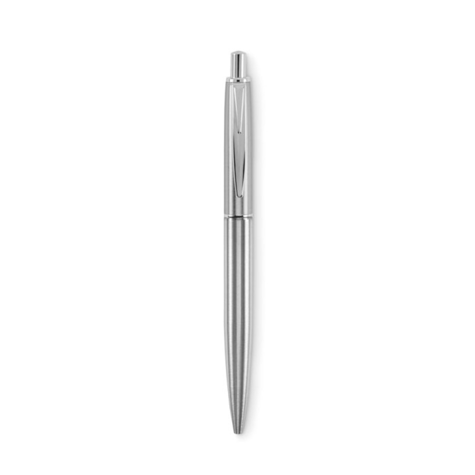 Penna in acciaio inox riciclato refill blu - GRAZ COLOUR  - Gadget.it - 