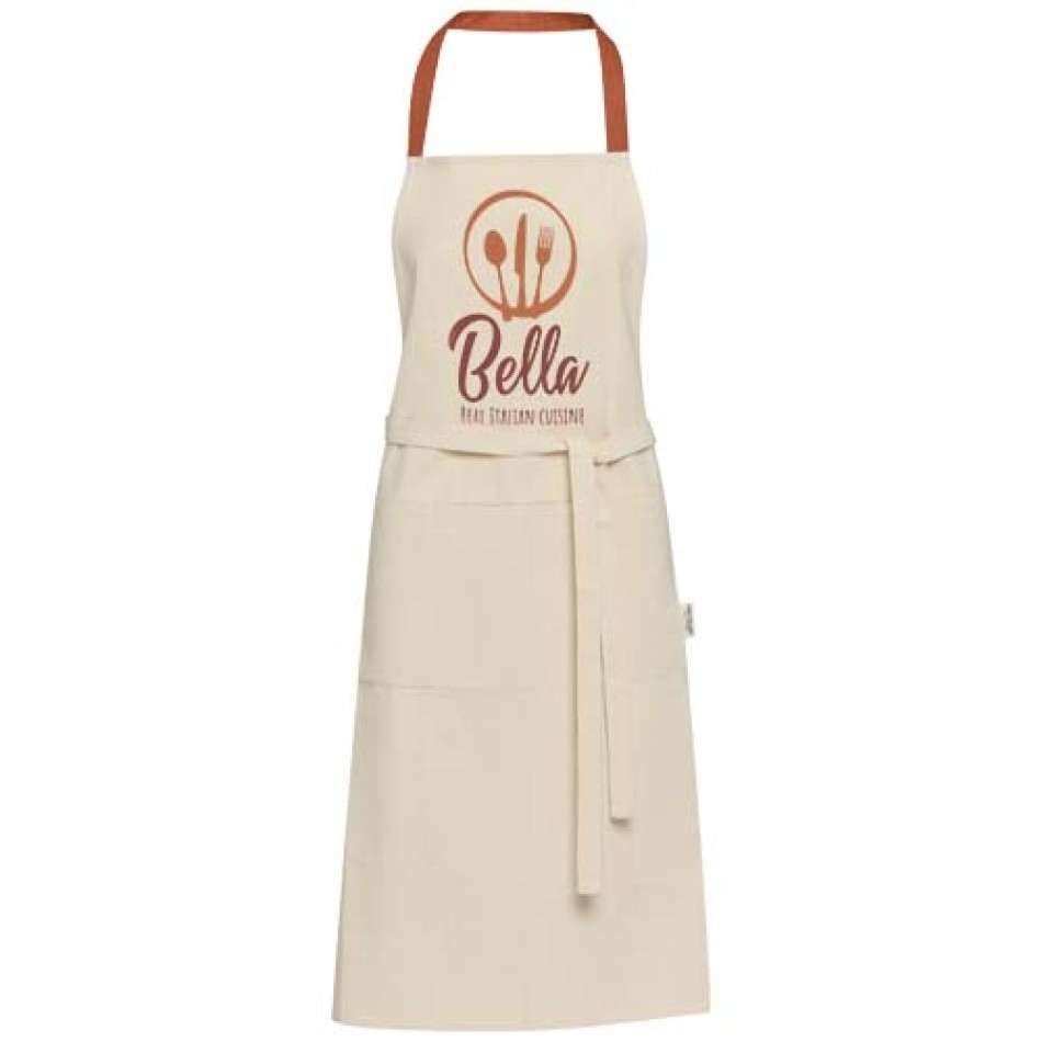 Grembiule in cotone riciclato da 200 g/m² Nia - Gadget.it - 