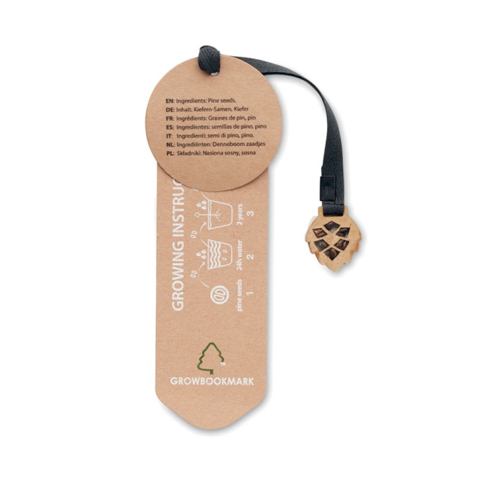 GROWBOOKMARK™ - Segnalibro in legno di pino - Gadget.it - 