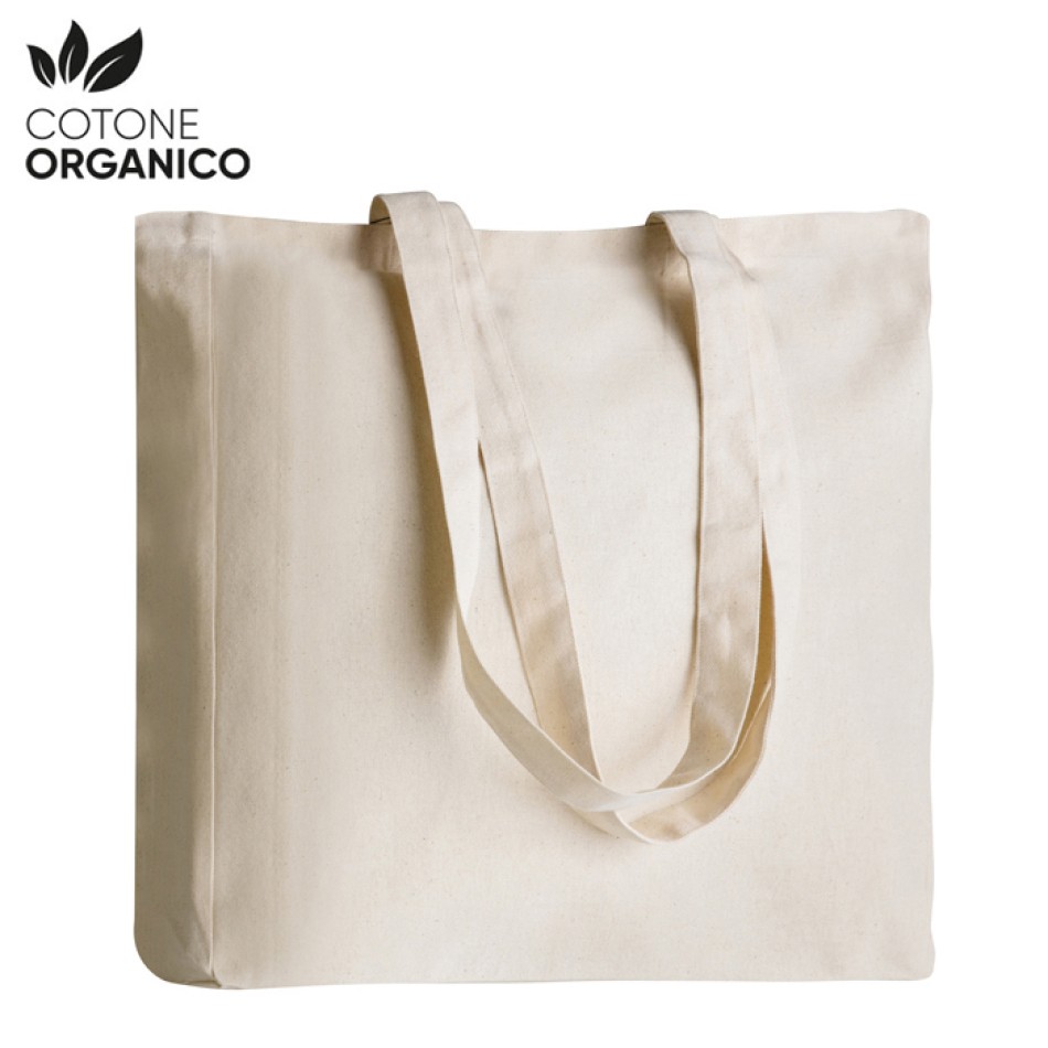 Borsa in cotone 38x42x8 cm - GUSSET - Gadget.it - 