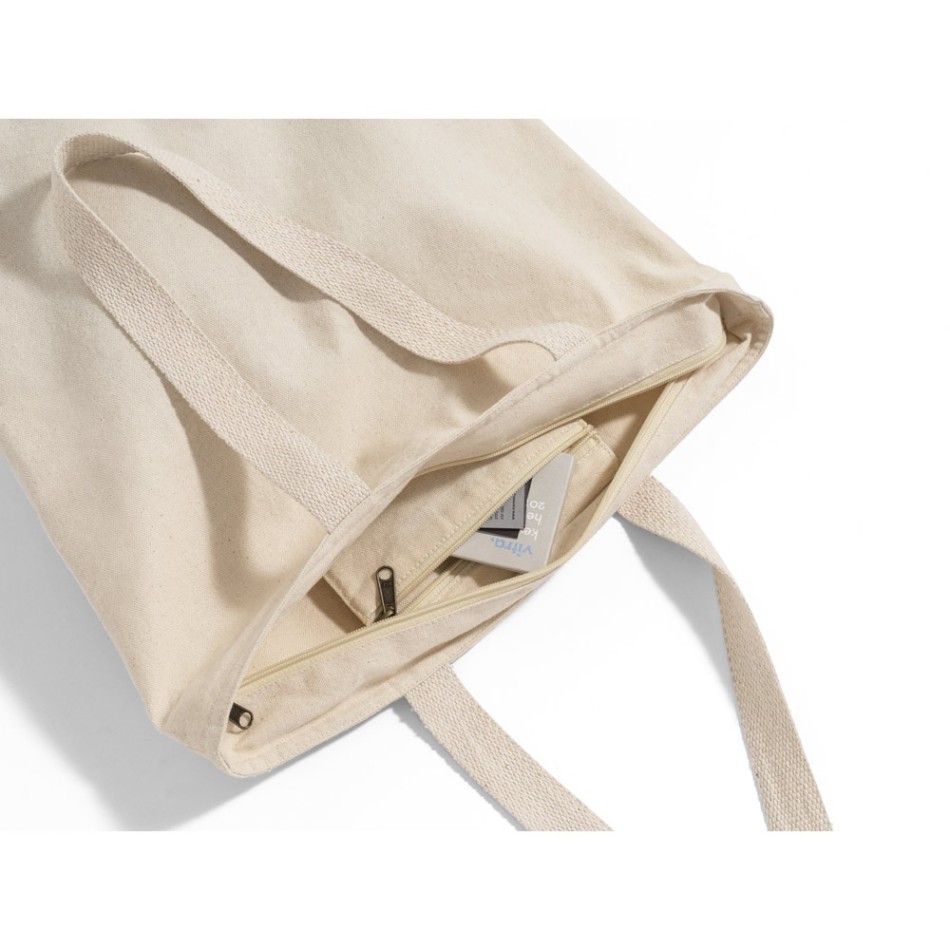 HACKNEY. Borsa in cotone 100% con chiusura (280 g/m²) - Gadget.it - 