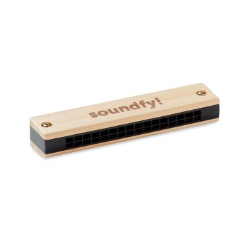 Armonica in ABS con Finiture in Legno - Gadget.it - 