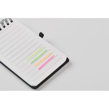 Set 4 evidenziatori in scatola Kraft gadget ufficio scuola - High4 - Gadget.it - 