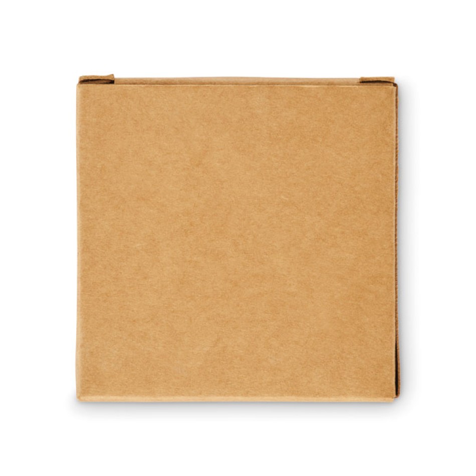 Set 4 evidenziatori in scatola Kraft gadget ufficio scuola - High4 - Gadget.it - 