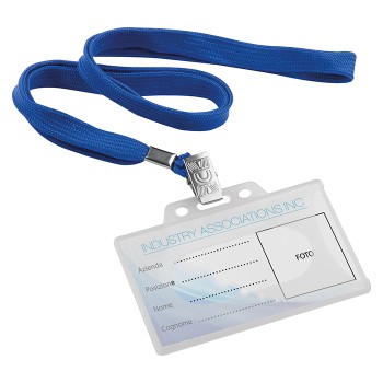 Portabadge con nastrino e clip - IDENTITY - Gadget.it - 