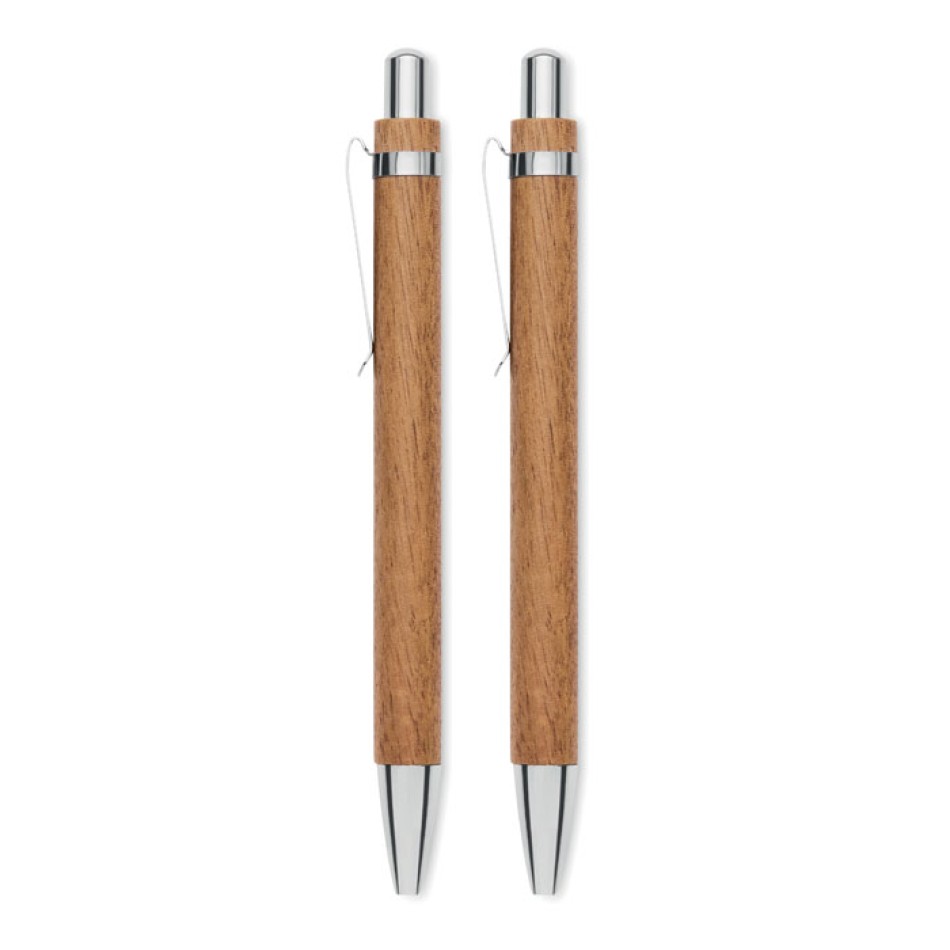 JAKARTA SET - Set penna e matita in legno - Gadget.it - 