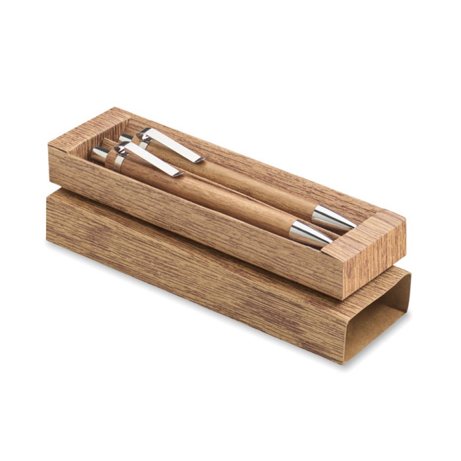 JAKARTA SET - Set penna e matita in legno - Gadget.it - 