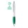 Penna a Sfera Bianca personalizzabile con Grip Colorata e Refill Jumbo