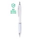 Penna a Sfera Bianca personalizzabile con Grip Colorata e Refill Jumbo - Gadget.it - Penna a Sfera Bianca personalizzabile con Grip Colorata e Refill Jumbo