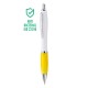 Penna a Sfera Bianca personalizzabile con Grip Colorata e Refill Jumbo - Gadget.it - Penna a Sfera Bianca personalizzabile con Grip Colorata e Refill Jumbo